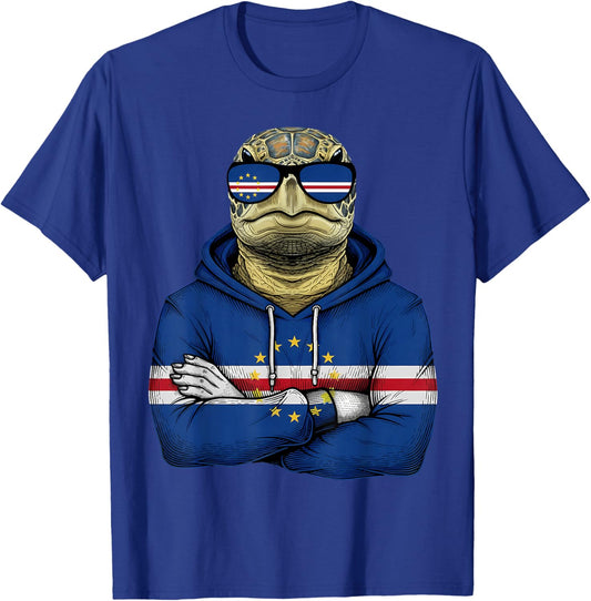 Cape Verde Flag Cabo Verde Cape Verdean Roots T-Shirt - T-Shirt | Royal