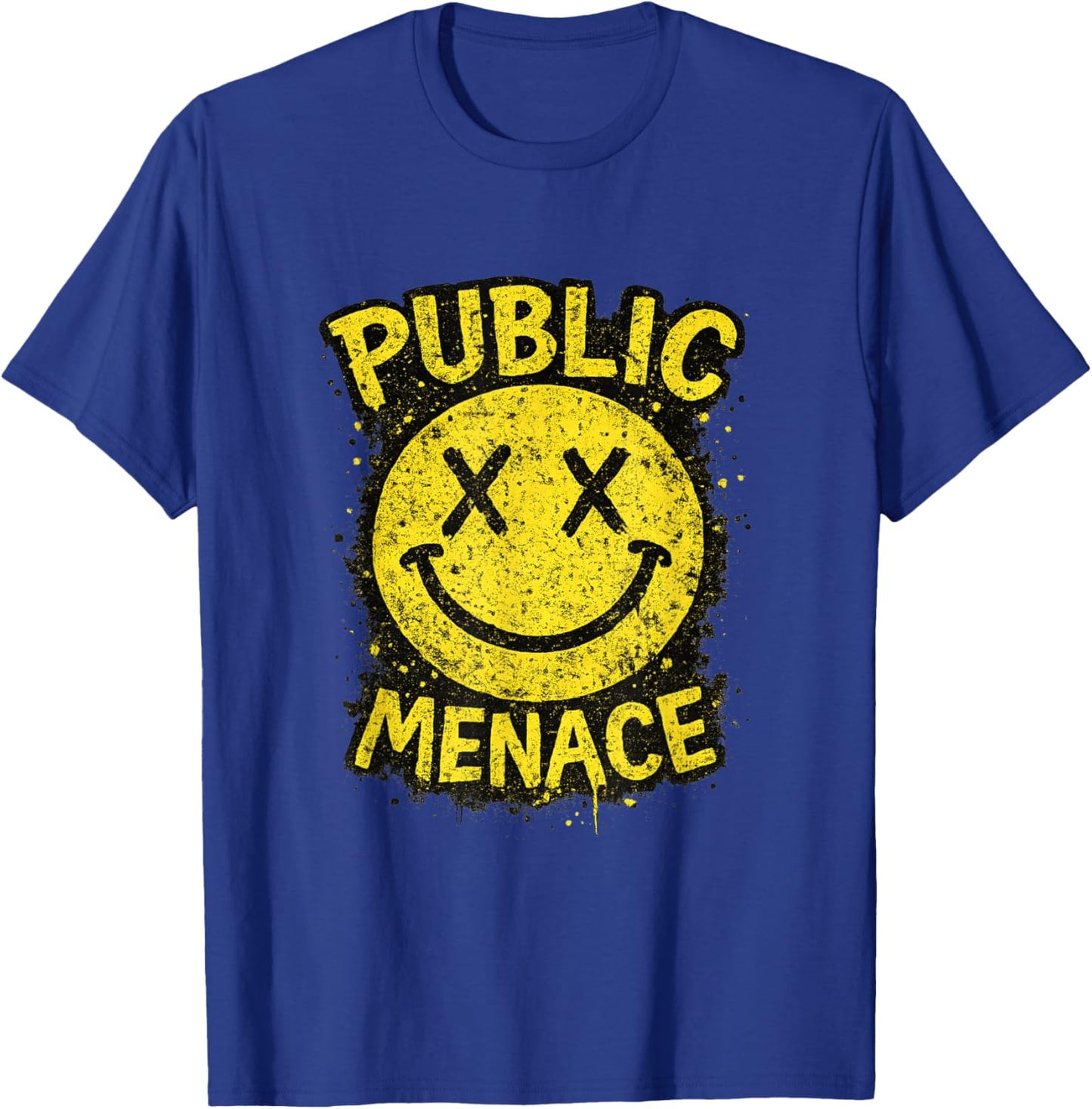 Vintage Public Menace Graphic Hilarious Meme Sayings T-Shirt - T-Shirt | Royal