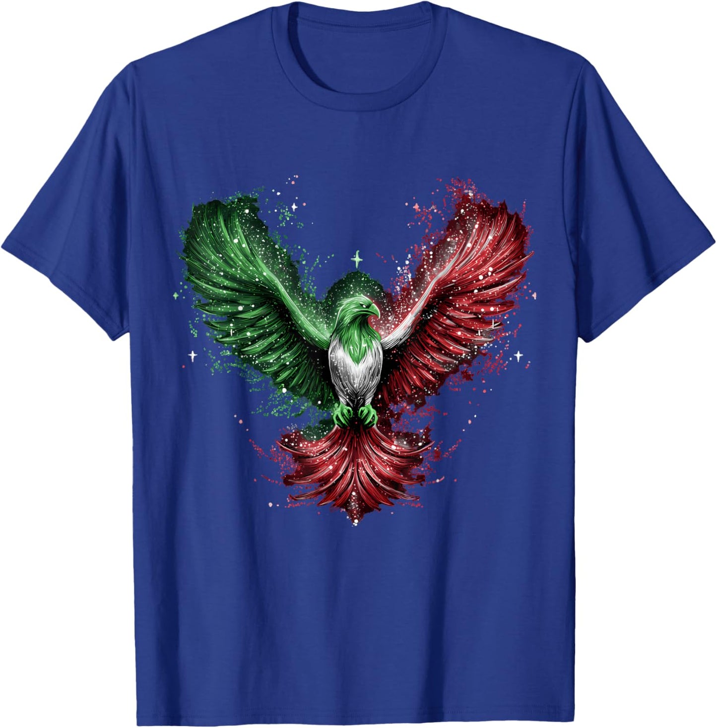 Mexico Flag Eagle Mexican Pride Mexican Roots Mexican Flag T-Shirt - T-Shirt | Royal