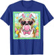 Easter Dog Bunny Ears Funny English Bulldog Easter Bunny Dog T-Shirt - T-Shirt | Royal