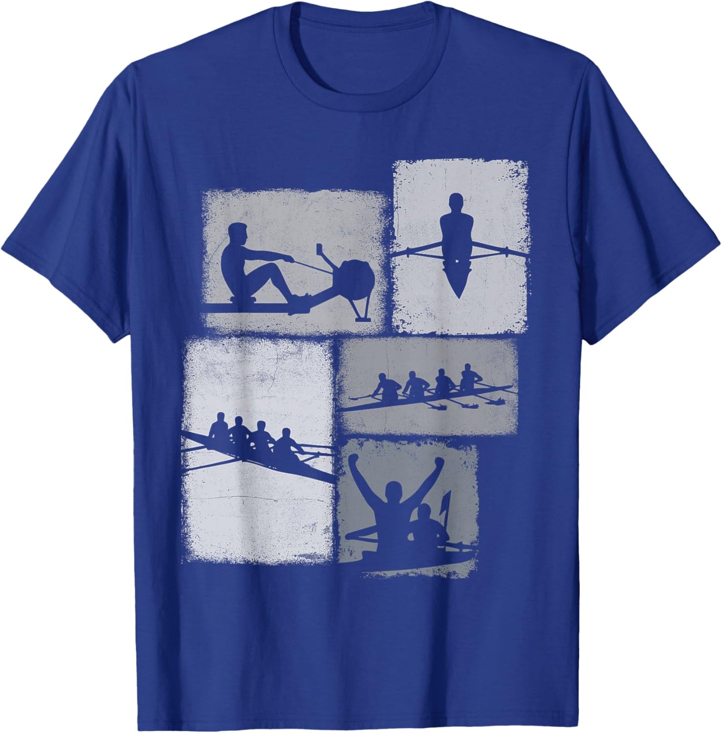 Rowing Collage Rower Men Kids Coach Youth Boys T-Shirt - T-Shirt | Royal