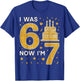 7th Birthday Boys Girls I was 6 Now I’m 7 Birthday Family T-Shirt - T-Shirt | Royal