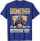 Godmother of The Birthday Boy Monster Truck Birthday Family T-Shirt - T-Shirt | Royal