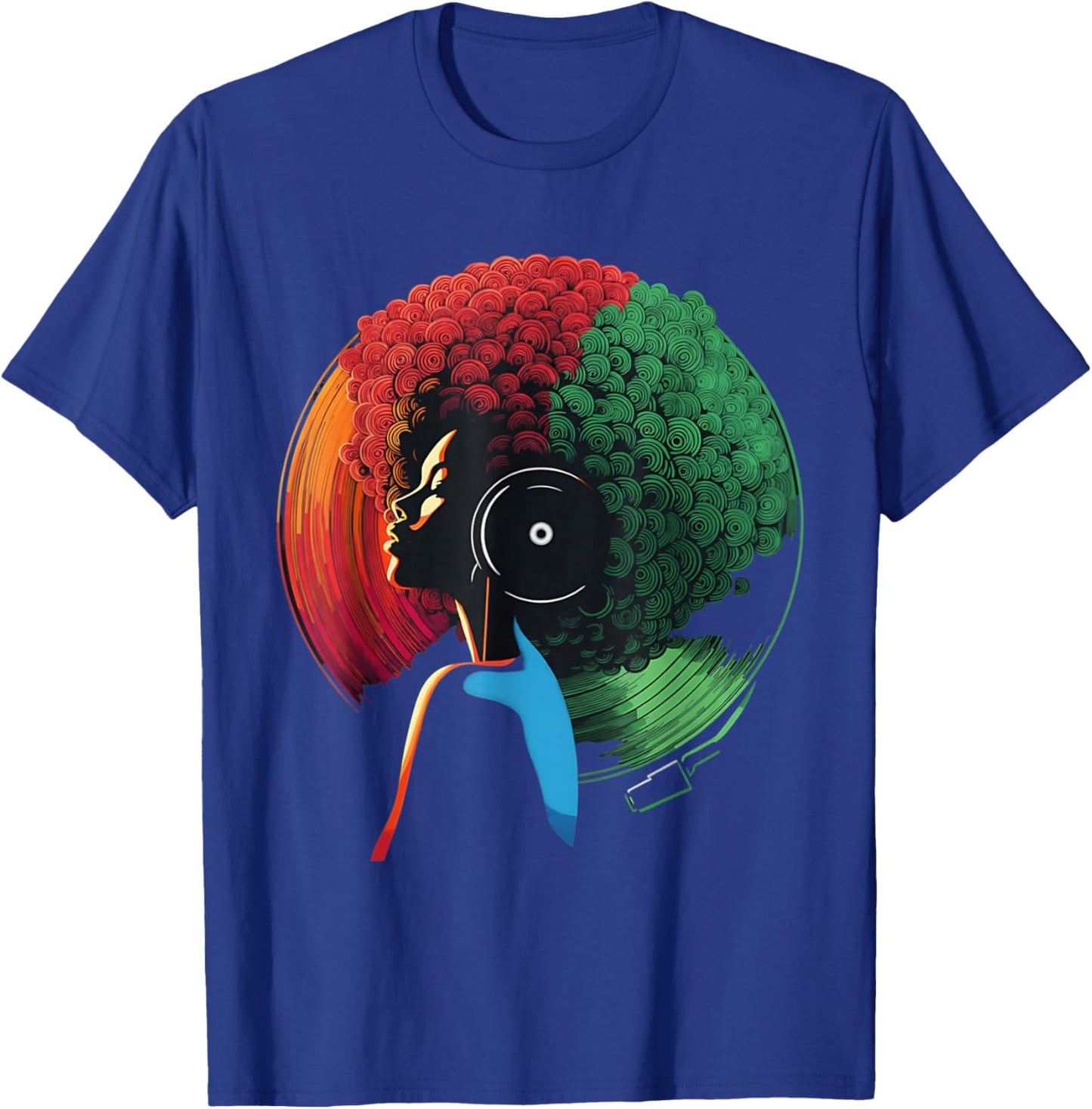 Black History Month African American Retro 70s 80s Funk Soul T-Shirt - T-Shirt | Royal