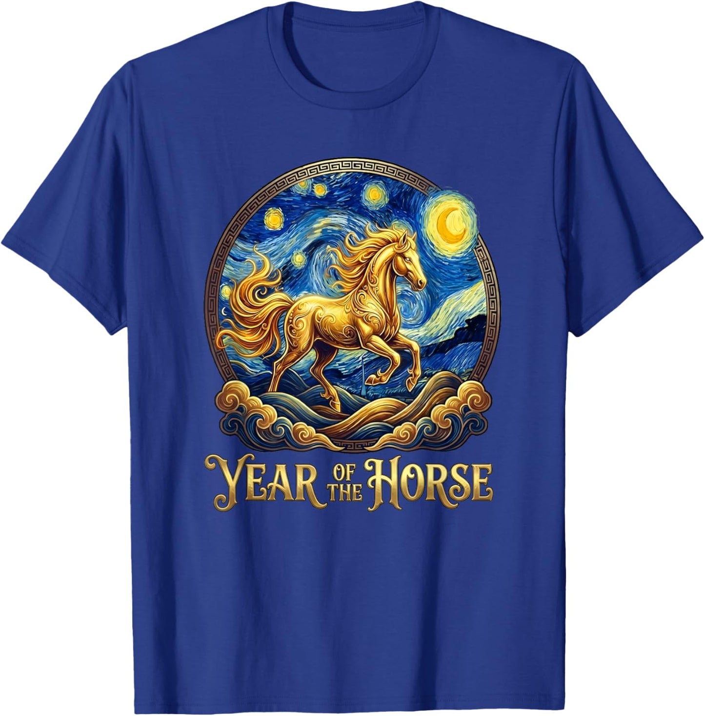 Lunar New Year The Horse Year Chinese Zodiac Fire Horses T-Shirt - T-Shirt | Royal
