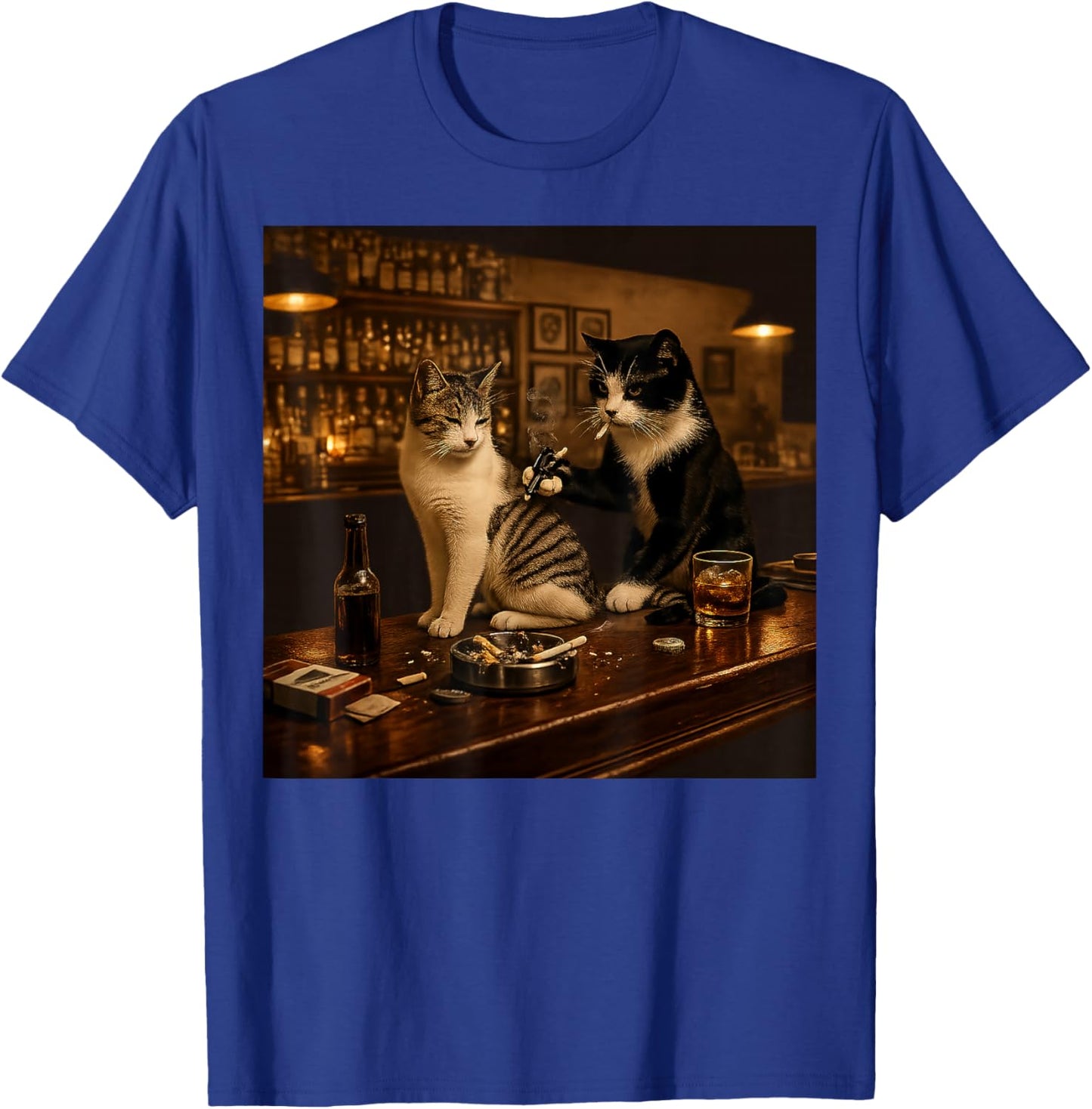 Vintage Cat Tattoo Inked Kitten Artist Gifts Women T-Shirt - T-Shirt | Royal