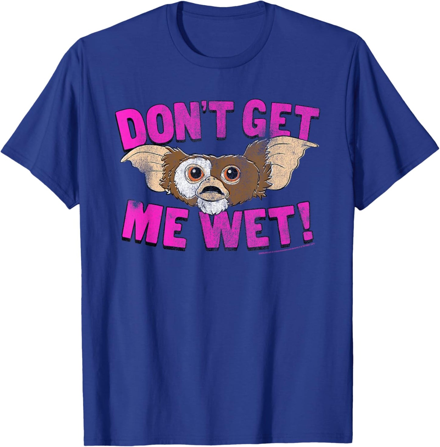 Gremlins Don't Get Me Wet Gizmo Funny 80's Movie T-Shirt - T-Shirt | Royal