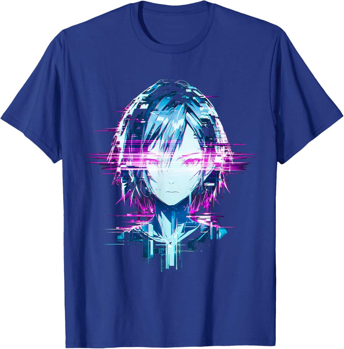 Anime Lover Graphic Otaku Japanese Girl Retro Manga Art T-Shirt - T-Shirt | Royal