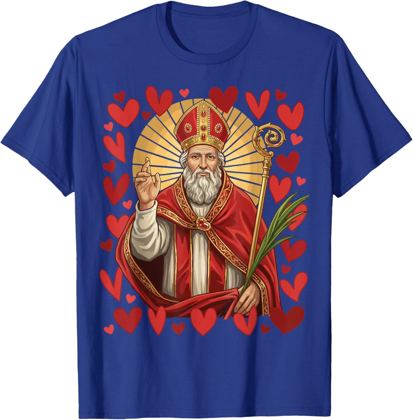 Saint Valentine Catholic St Valentines Patron Saint of Love T-Shirt - T-Shirt | Royal