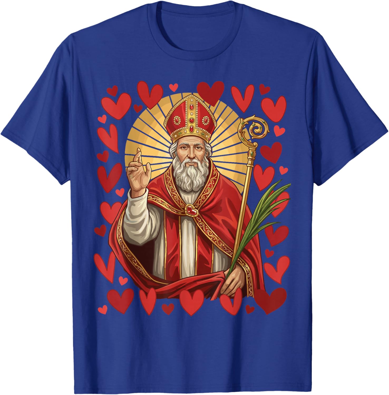 Saint Valentine Catholic St Valentines Patron Saint of Love T-Shirt - T-Shirt | Royal