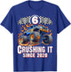 Birthday Monster Truck 6 Year Old Boys 6th Party Born 2020 T-Shirt - T-Shirt | Royal