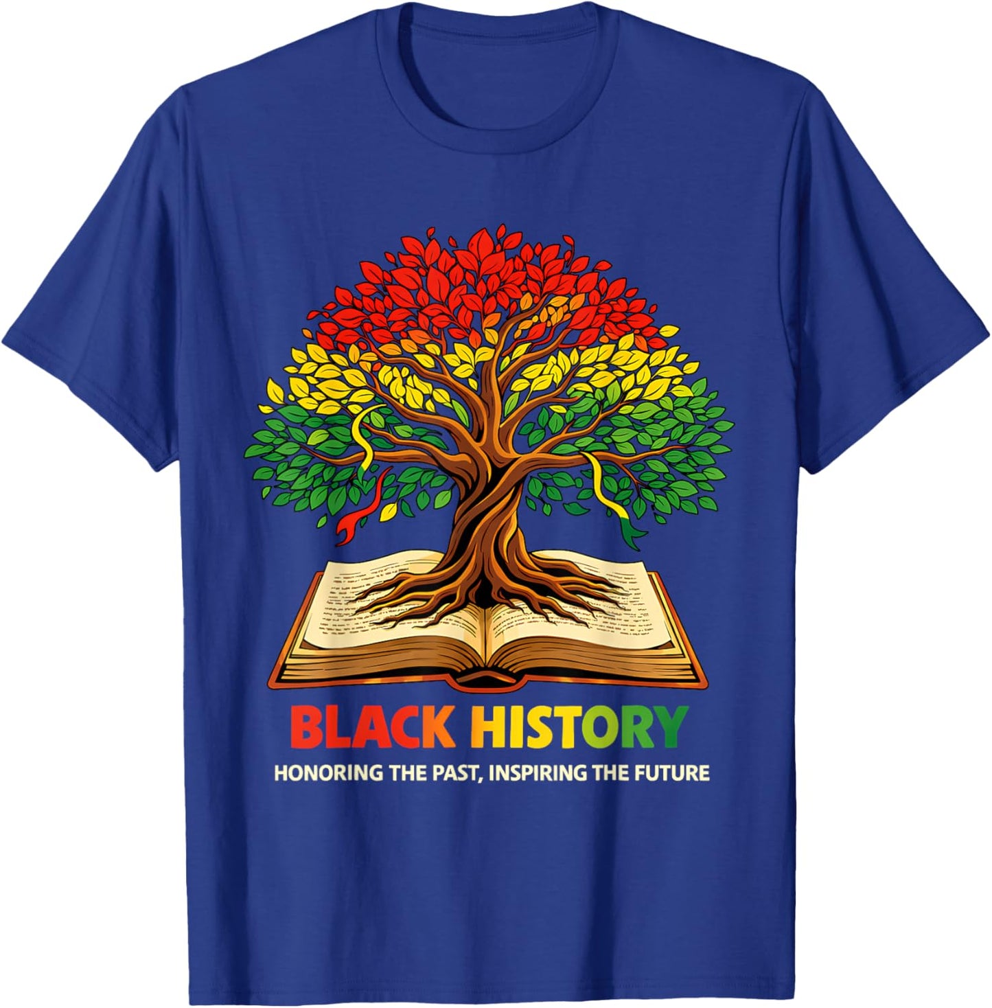Honoring The Past Inspiring Future Black History African T-Shirt - T-Shirt | Royal