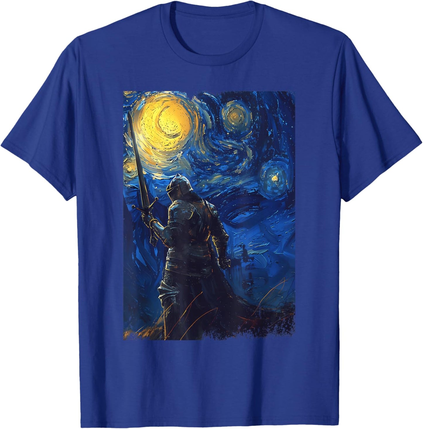 Starry-Nights Crusader Knights Templar T-Shirt - T-Shirt | Royal