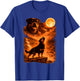Rottweiler Howling to The Moon Funny Vintage Rottweiler Dog T-Shirt - T-Shirt | Royal