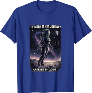 Artemis 2 Space Women Girls T-Shirt - T-Shirt | Royal
