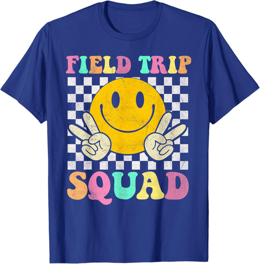 Field Trip Squad School Field Trip Day Teacher T-Shirt - T-Shirt | Royal