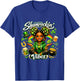 Shamrockin Vibes Cute St Patricks Day Irish Girl T-Shirt - T-Shirt | Royal