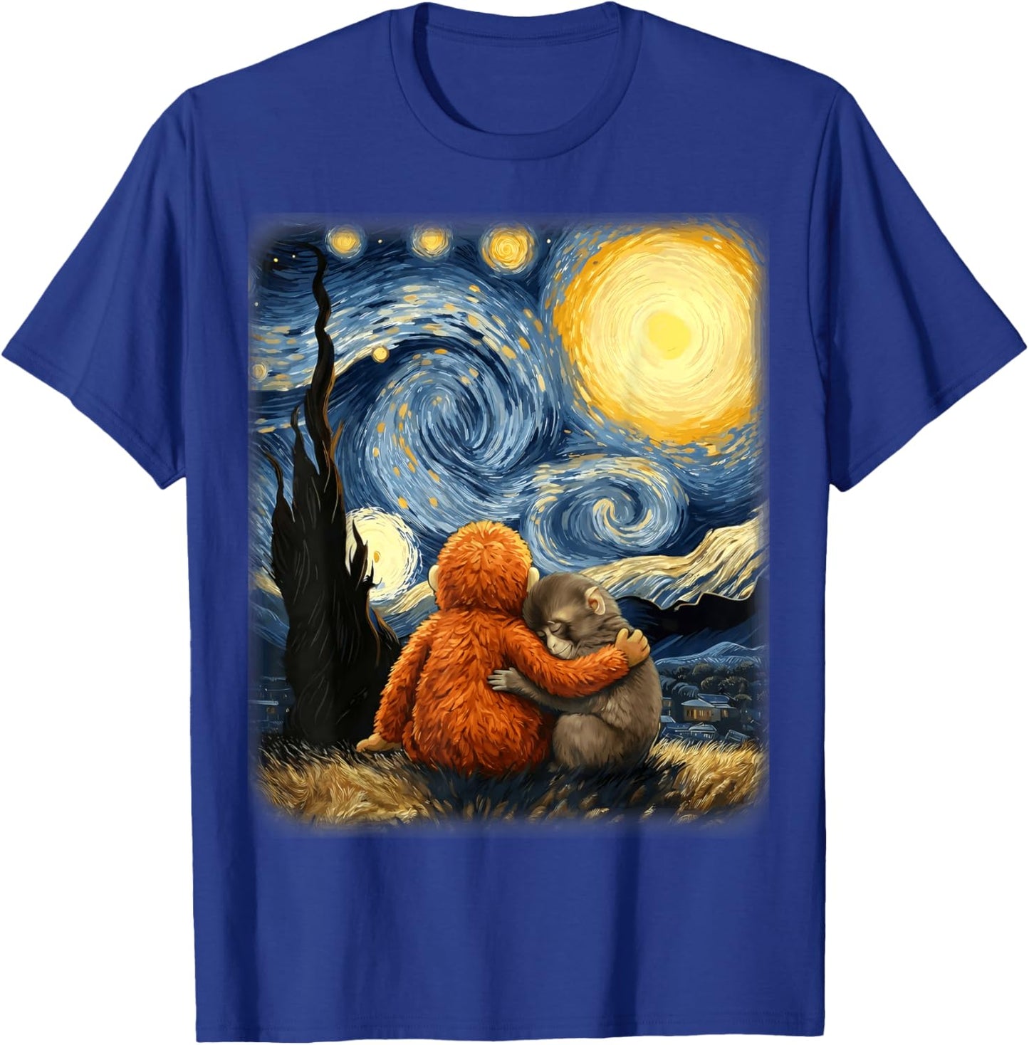 Punch-kun Panchi Kun Viral Video Van Gogh Monkey Punch T-Shirt - T-Shirt | Royal