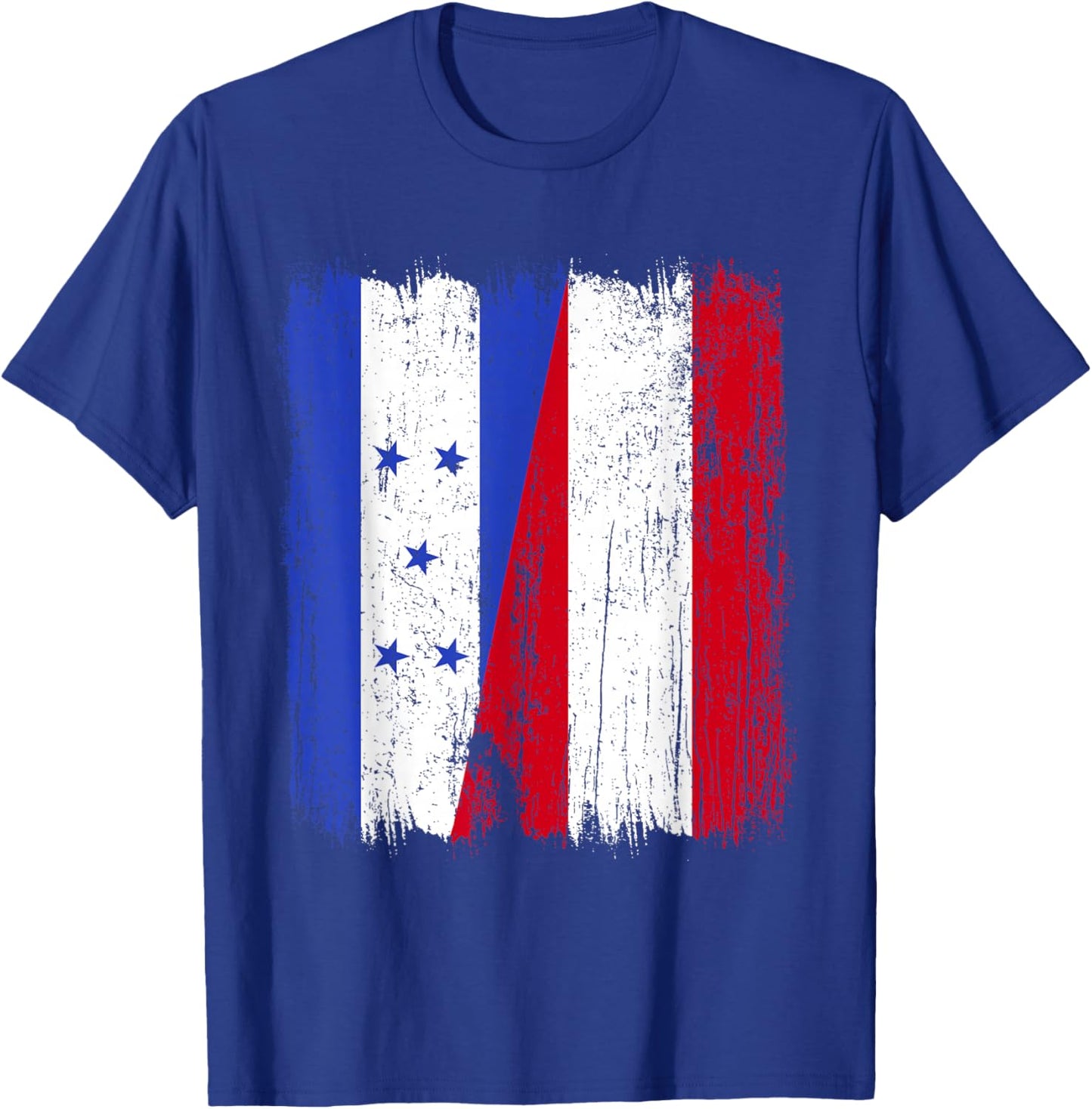 Honduras Austria Half Flag Honduran Austrian Heritage T-Shirt - T-Shirt | Royal
