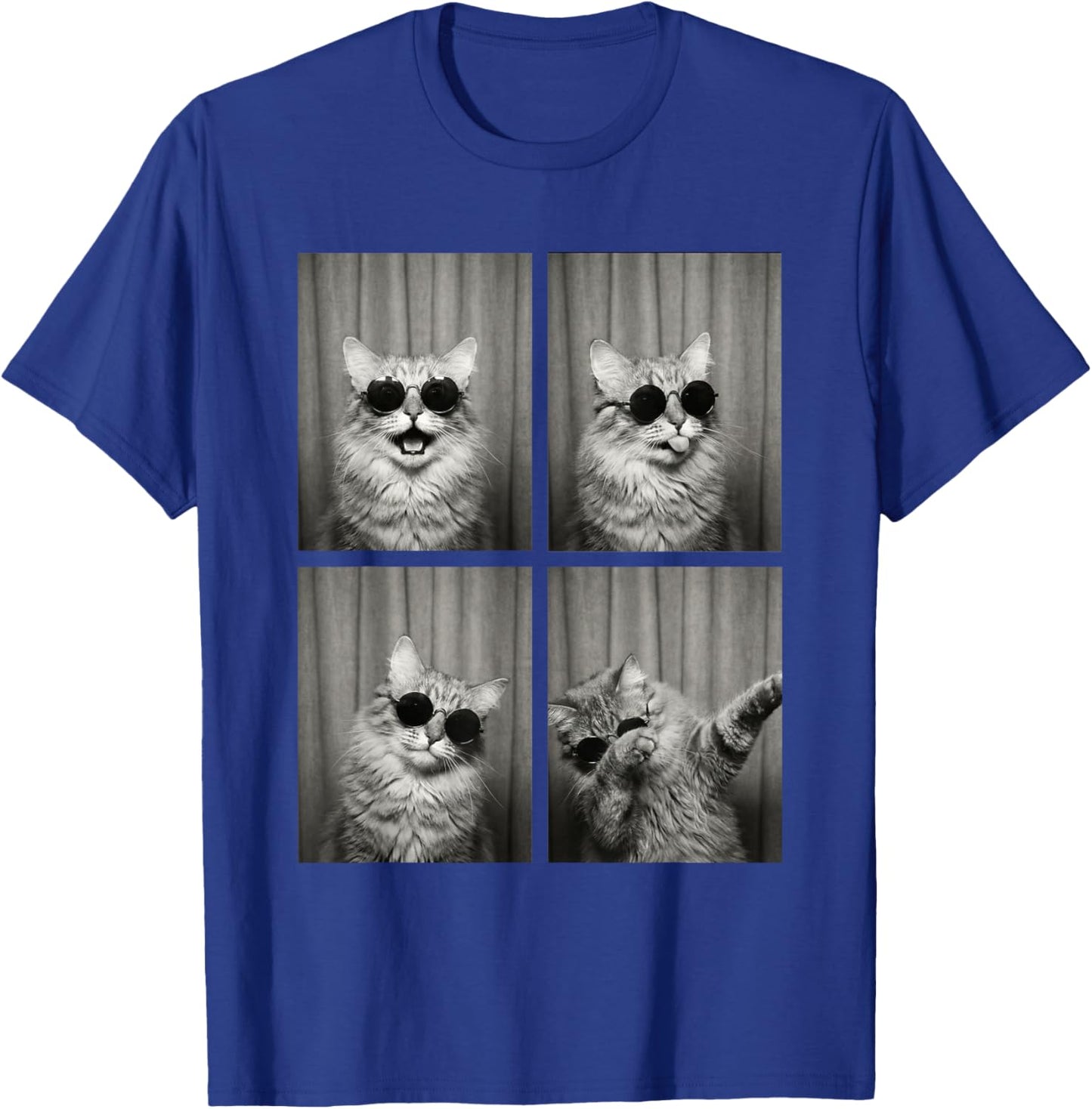 Cat PhotoBooth Sunglasses Funny Dab Cats Lover T-Shirt - T-Shirt | Royal