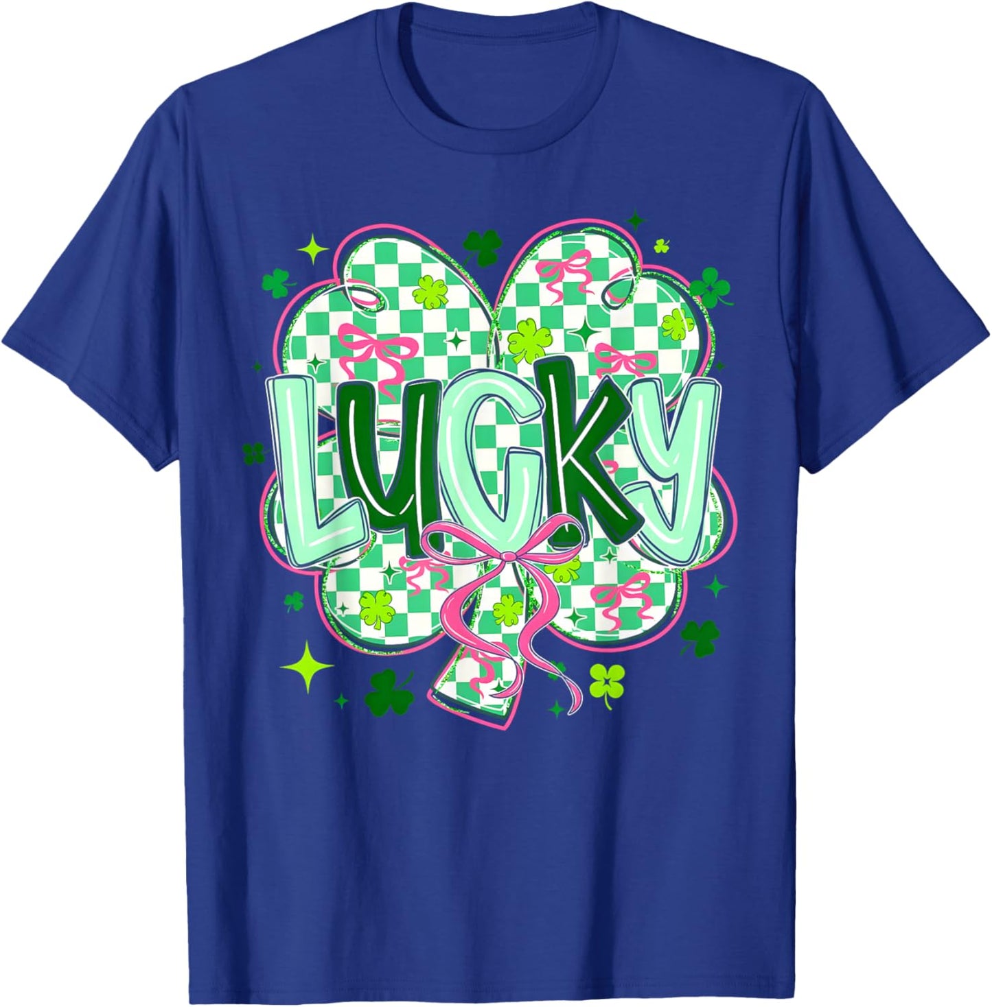 St Pattys Day Lucky Shamrock St. Patrick's Day Men Women T-Shirt - T-Shirt | Royal