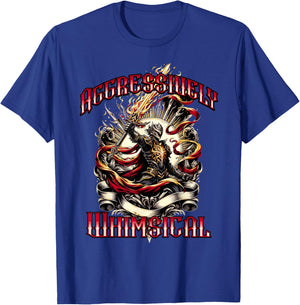 Aggressively Whimsical Knight Warrior T-Shirt - T-Shirt | Royal