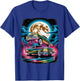 Vintage Retro 90s Airbrushed Classic Cars Under Full Moon T-Shirt - T-Shirt | Royal