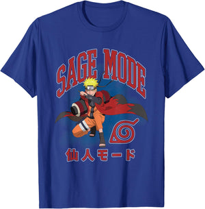 Naruto Shippuden Sage Mode Action Pose Burst Anime T-Shirt - T-Shirt | Royal