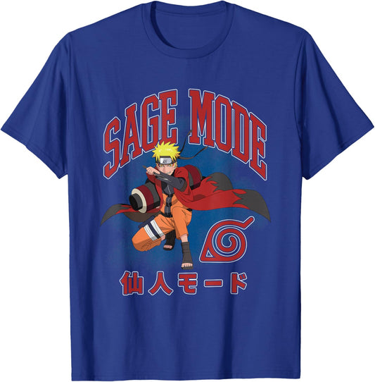 Naruto Shippuden Sage Mode Action Pose Burst Anime T-Shirt - T-Shirt | Royal