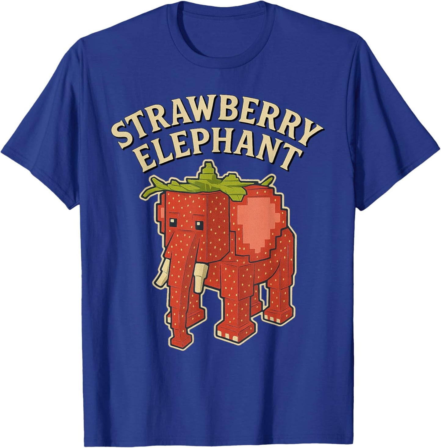 Strawberry Elephant Funny Italian Brainrot Kids Gaming Meme T-Shirt - T-Shirt | Royal