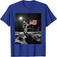 Astronaut on Moon Space Graphic T-Shirt - T-Shirt | Royal