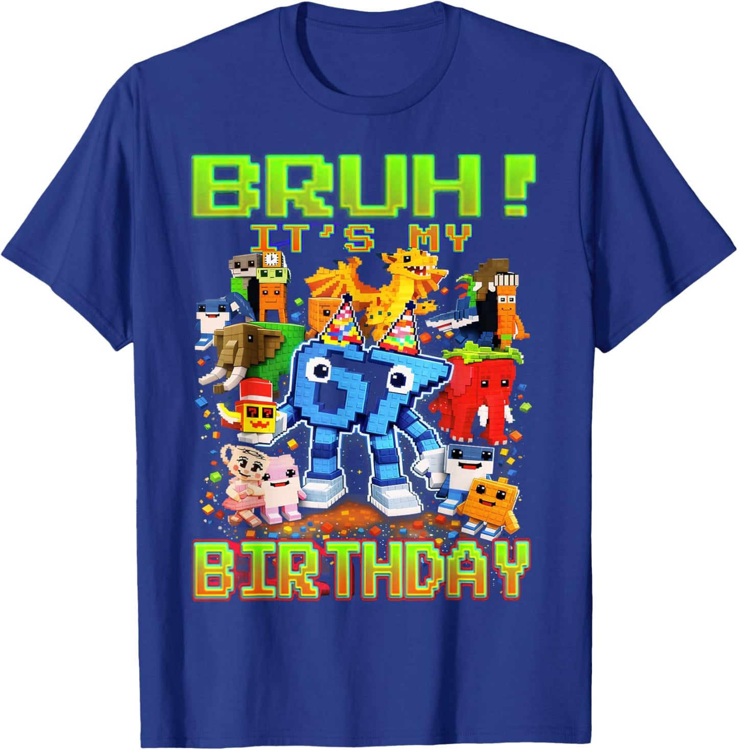 Bruh Its My Birthday Boy 67 Brainrot Gifts for Boys Kids T-Shirt - T-Shirt | Royal