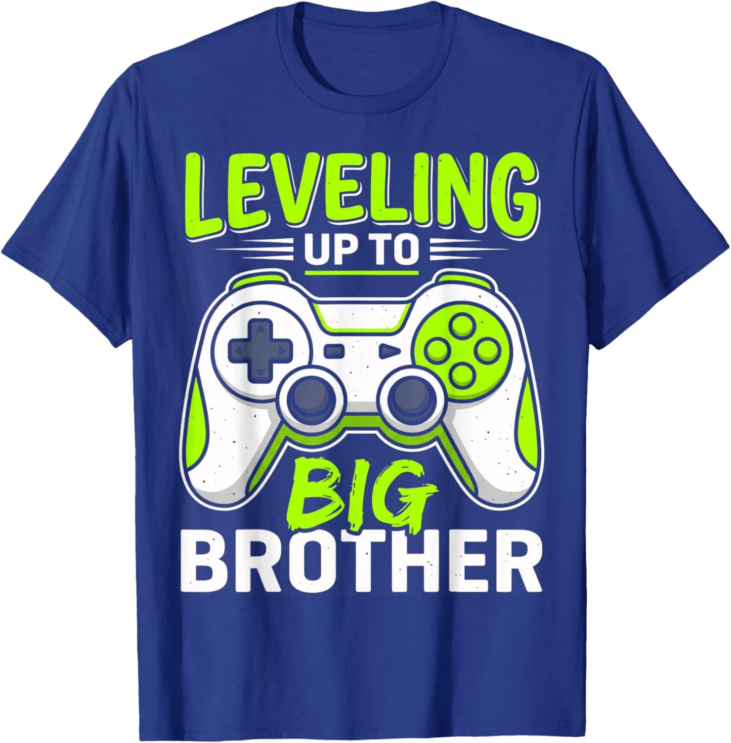 Leveling up to Big Brother 2026 Funny Gamer Boys Kids Men T-Shirt - T-Shirt | Royal