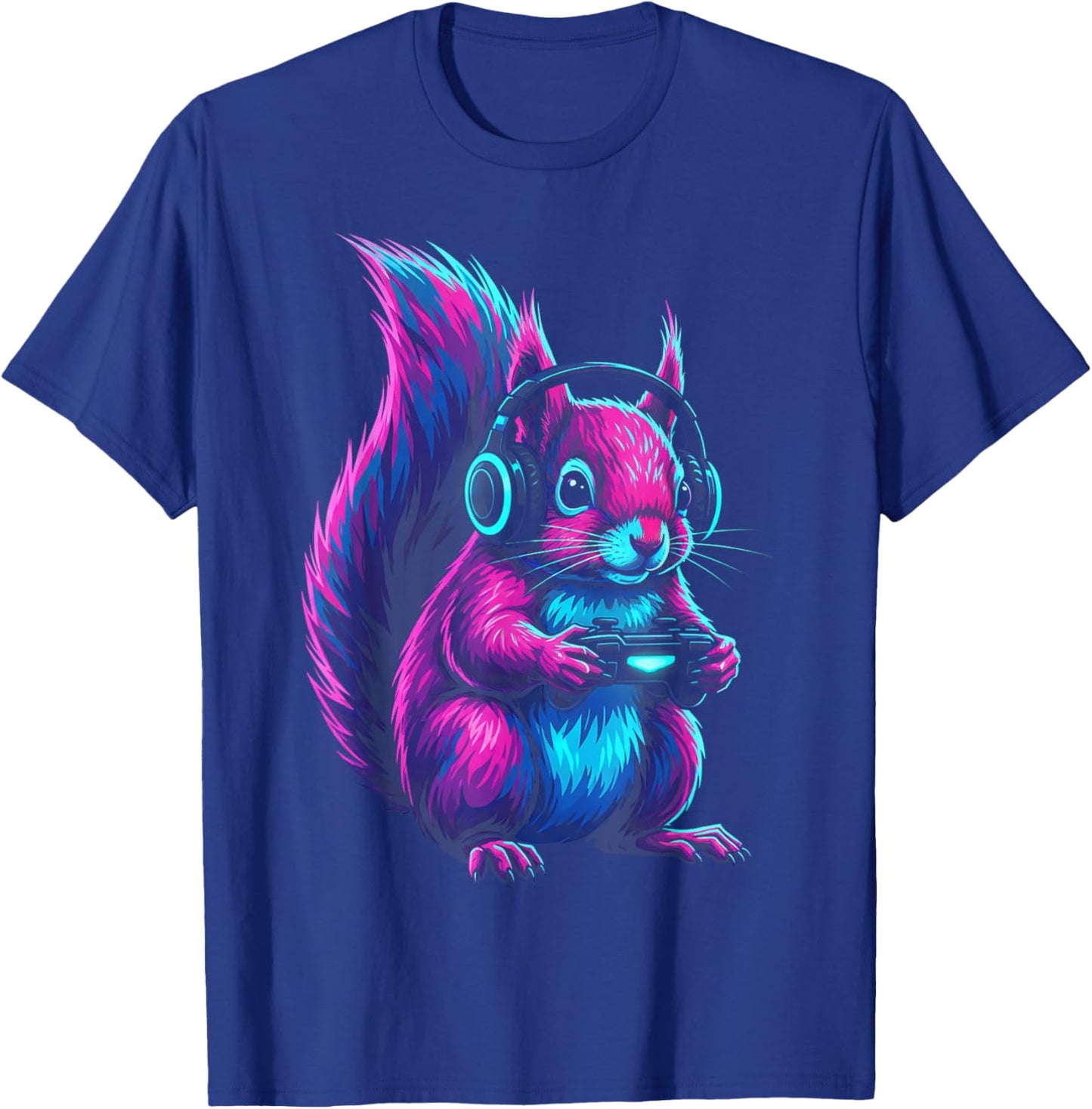 Squirrel Funny Video Games Squirrel T-Shirt - T-Shirt | Royal