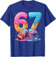 Football Ice Cream Drip 67 Helmet Boys Six Seven Game Day T-Shirt - T-Shirt | Royal