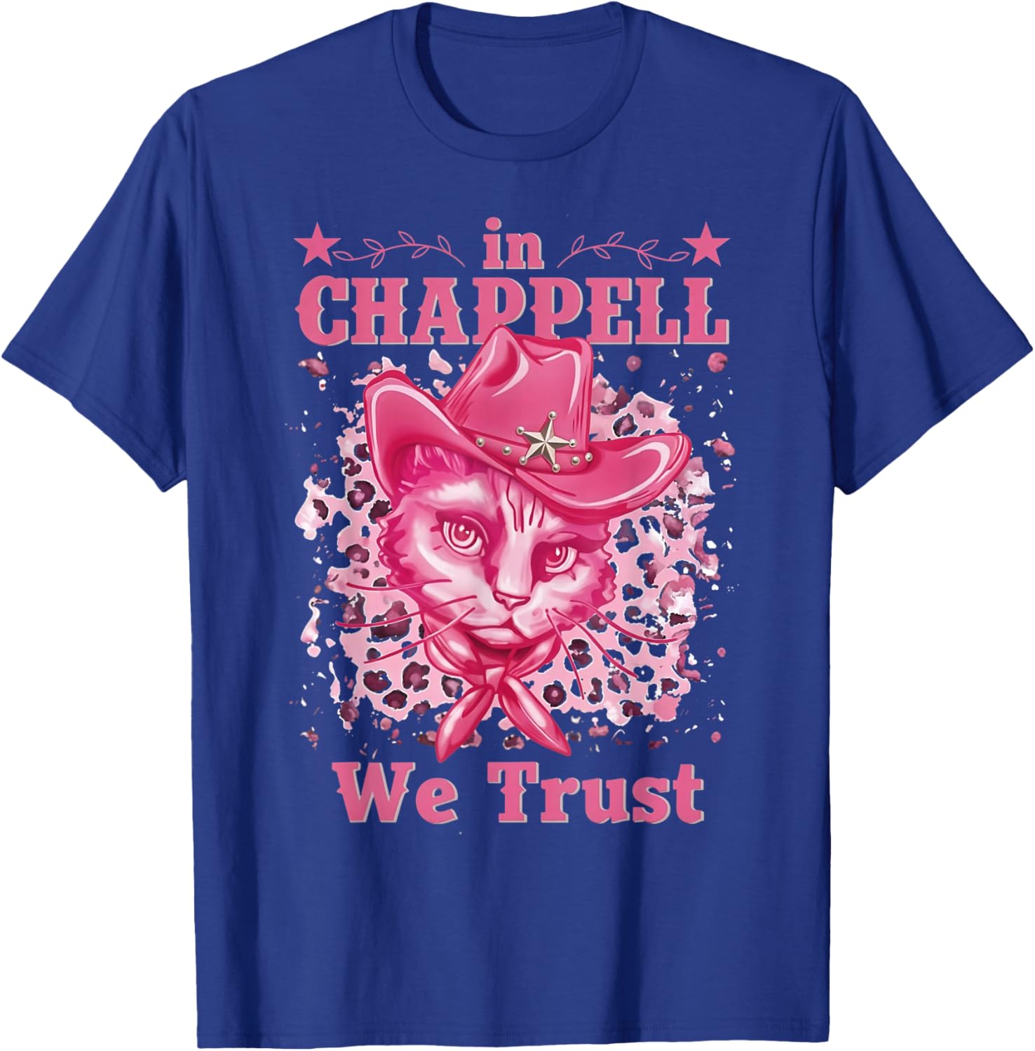 Cute in Chappell We Trust Name Retro Cat Gift Women T-Shirt - T-Shirt | Royal