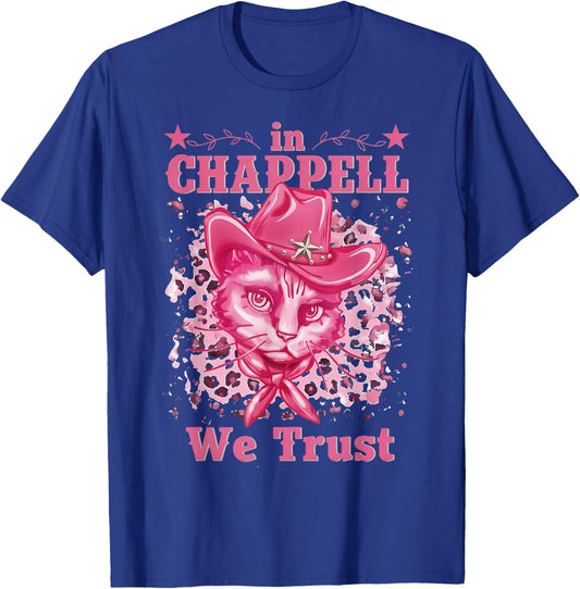 Cute in Chappell We Trust Name Retro Cat Gift Women T-Shirt - T-Shirt | Royal