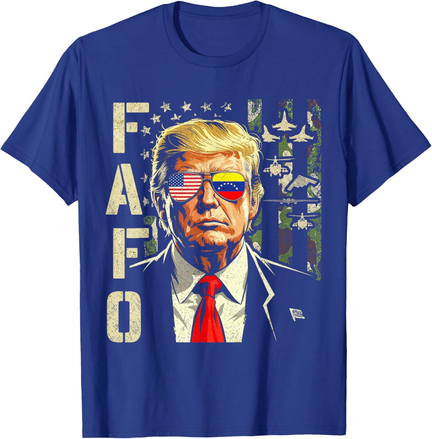 Funny Fafo Trump Fafo American USA T-Shirt - T-Shirt | Royal