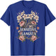 Sensitive Gangsta Floral Heart Nature Lover Women Aesthetic T-Shirt - T-Shirt | Royal
