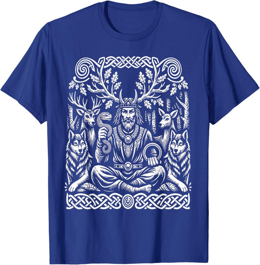 Cernunnos Celtic God of Nature and The Wild, Pagan Mythology T-Shirt - T-Shirt | Royal