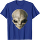 Alien Head Funny Costume Halloween Graphic T-Shirt - T-Shirt | Royal