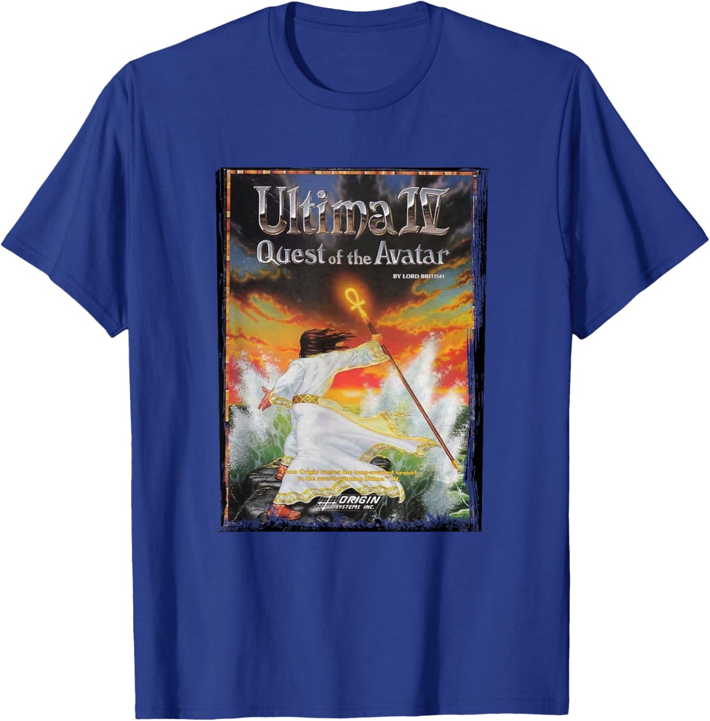 RPG Ultima IV Retro Cover T-Shirt - T-Shirt | Royal