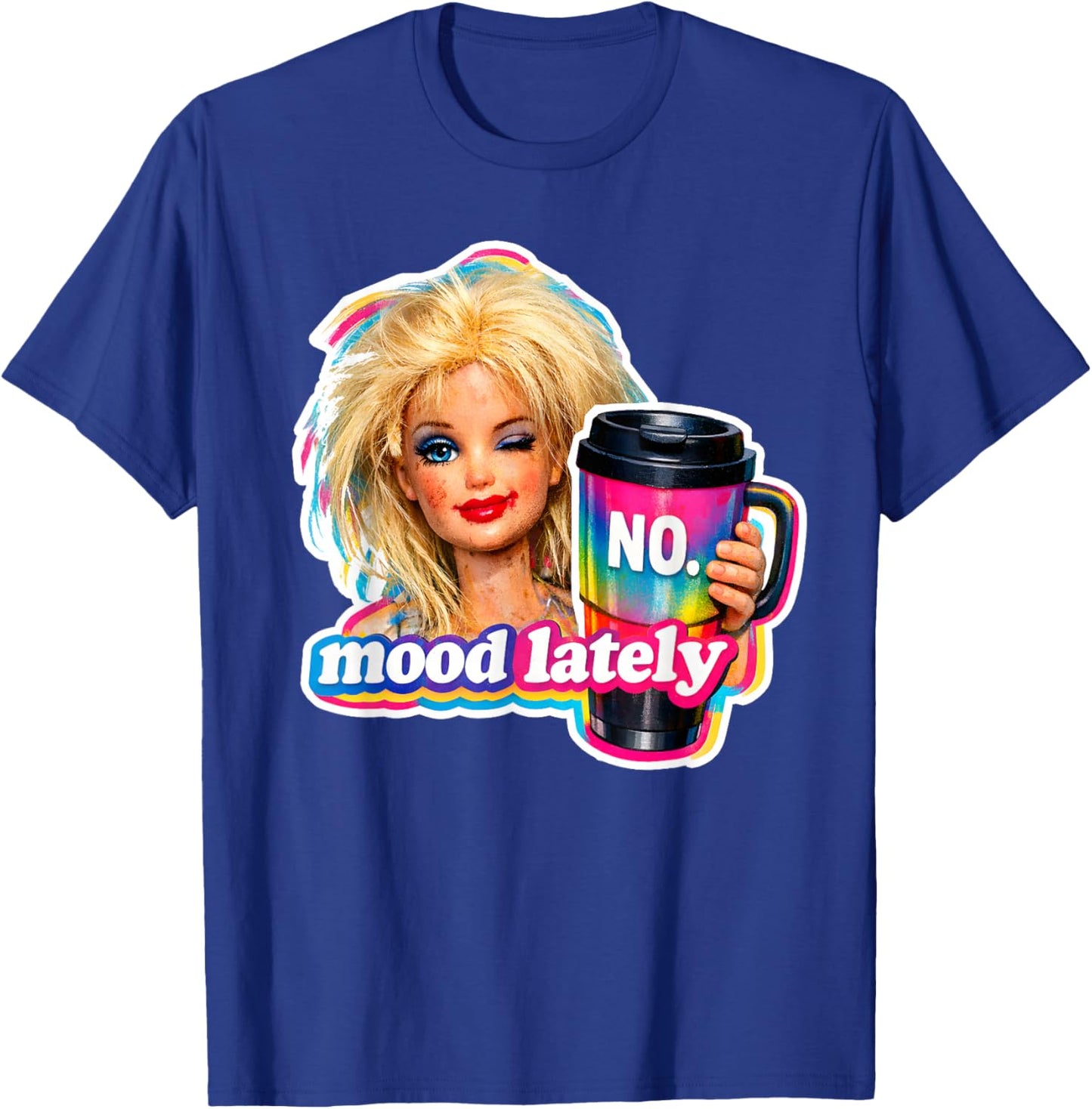 Retro Doll Face Meme Dolls Plastic Digusting Doll Face Meme T-Shirt - T-Shirt | Royal
