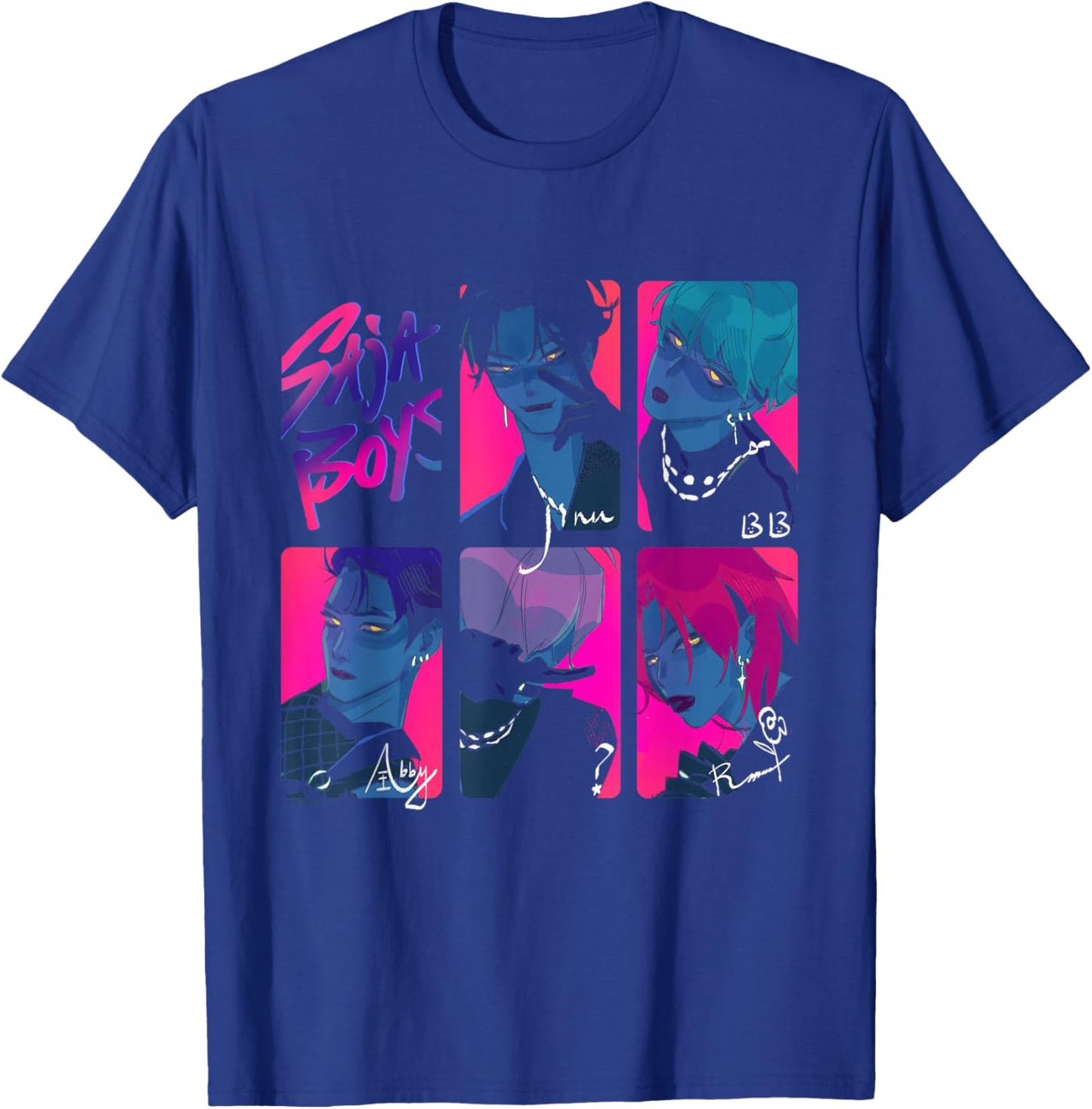 Kpop Demon Hunters Saja Boys Photocards Officially Licensed T-Shirt - T-Shirt | Royal
