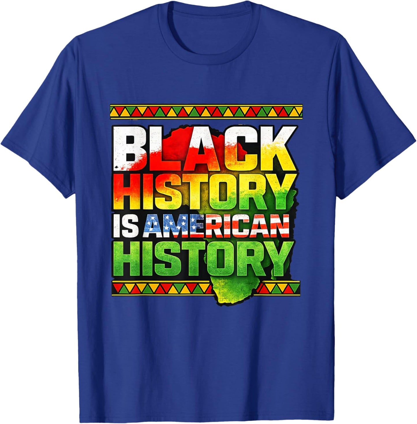 Black History American Pride African Heritage T-Shirt - T-Shirt | Royal