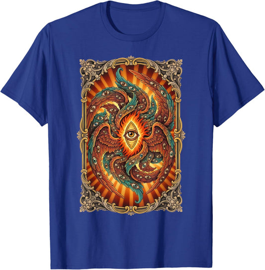 Biblically Accurate Angel Seraphim Ornate Gothic T-Shirt - T-Shirt | Royal