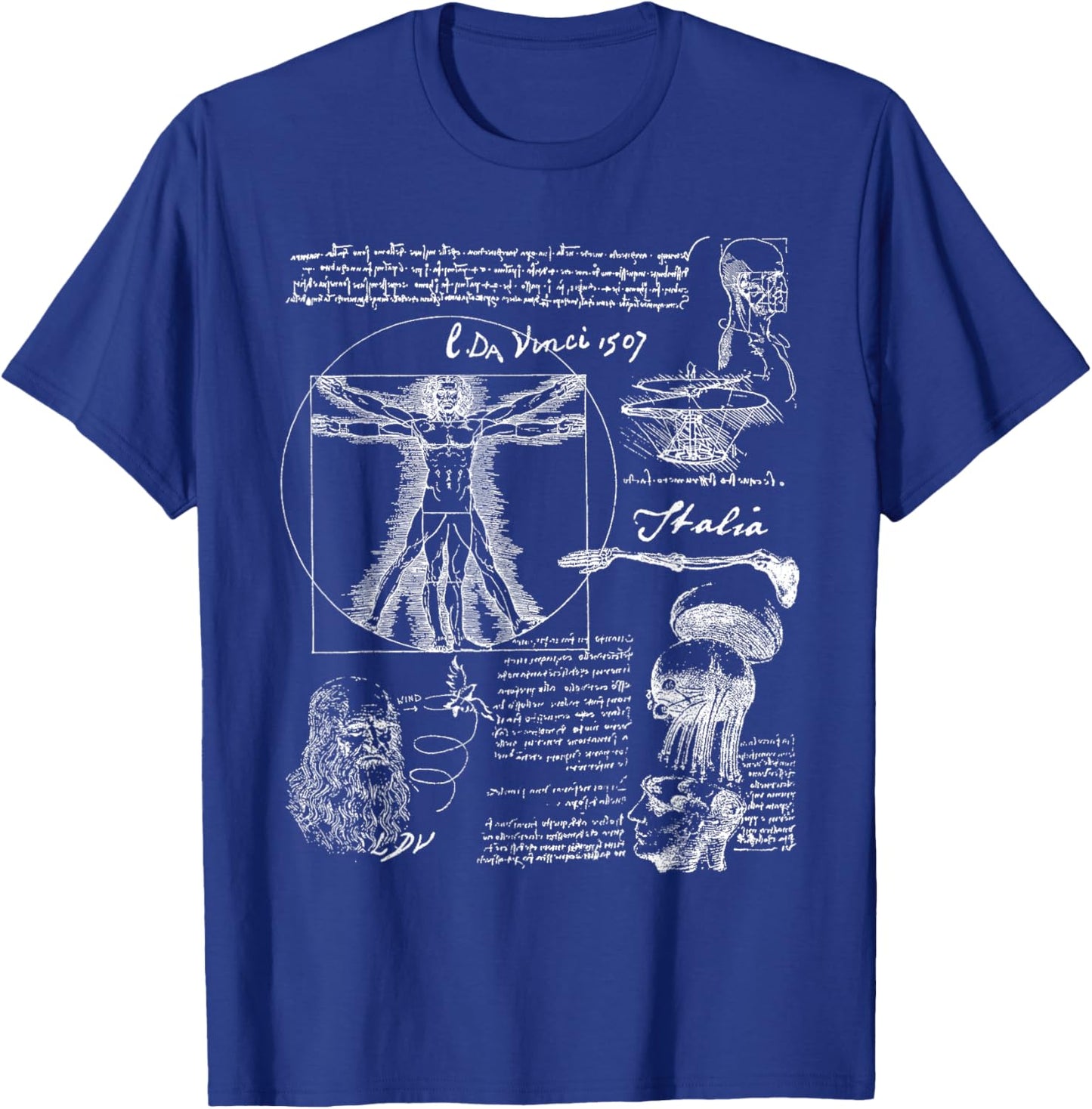 Leonardo da Vinci The Vitruvian Man T-Shirt - T-Shirt | Royal