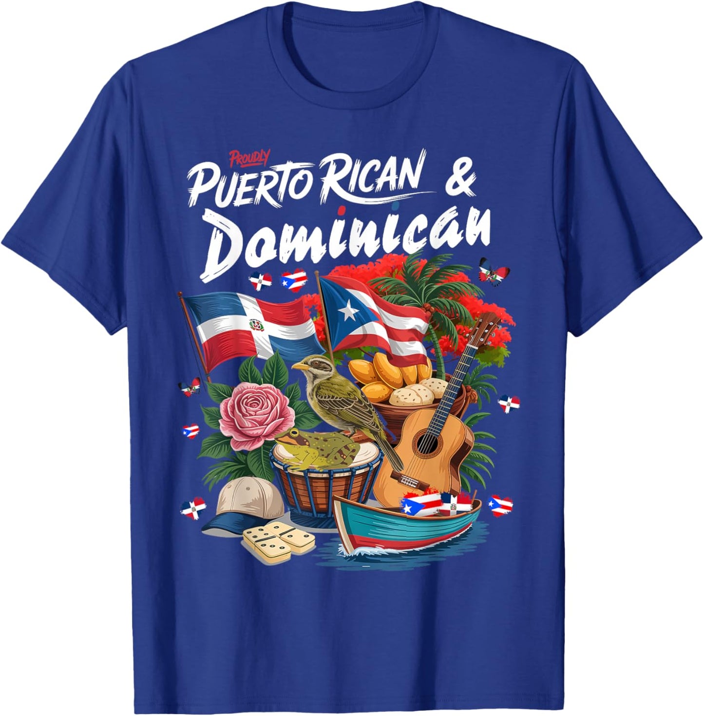 Dominican & Puerto Rican Flag Outfit Idea for Kids Dominican T-Shirt - T-Shirt | Royal