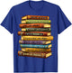 Black History Book Stack Leaders African American Pride T-Shirt - T-Shirt | Royal