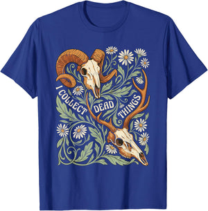 Taxidermy I Collect Dead Things Floral Taxidermist T-Shirt - T-Shirt | Royal
